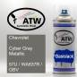 Preview: Chevrolet, Cyber Gray Metallic, 57U / WA637R / GBV: 400ml Sprühdose, von ATW Autoteile West.